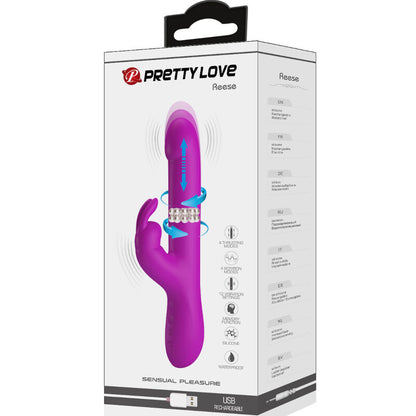 PRETTY LOVE - VIBRATORE REESE CON ROTAZIONE VIOLA