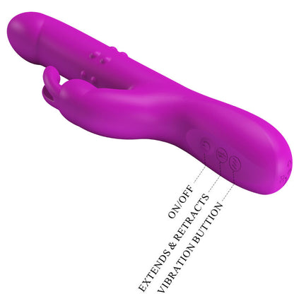 PRETTY LOVE - VIBRATORE REESE CON ROTAZIONE VIOLA