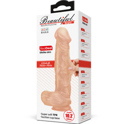 BAILE - BELLISSIMO INCONTRO BERGRISI DILDO FLESSIBILE REALISTICO 26 CM NATURALE