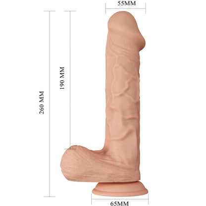 BAILE - BELLISSIMO INCONTRO BERGRISI DILDO FLESSIBILE REALISTICO 26 CM NATURALE