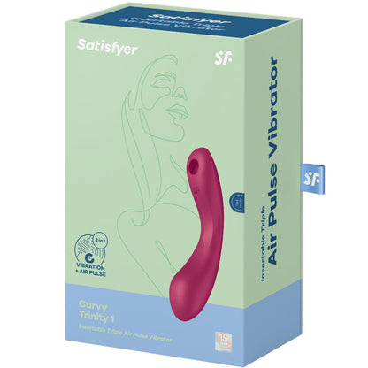 SATISFYER - CURVE TRINITY 1 AIR PULSE VIBRAZIONE ROSSO