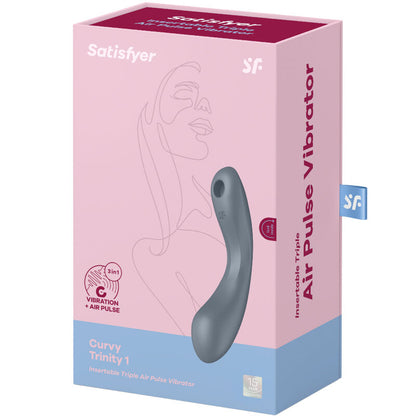 SATISFYER - CURVE TRINITY 1 AIR PULSE VIBRAZIONE ROSSO