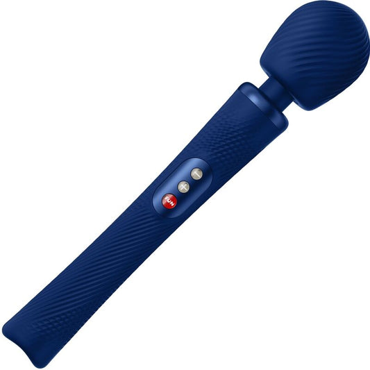 FUN FACTORY - BACCHETTA RUMBLE PESATA VIBRANTE RICARICABILE IN SILICONE VIM BLU NOTTE