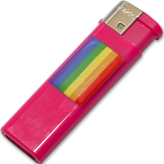 PRIDE - FUCSIA CHIARO CON BANDIERA LGBT