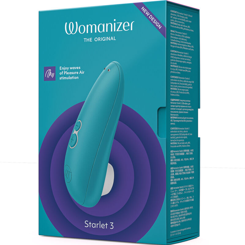 WOMANIZER - STIMOLATORE CLITORALE STARLET 3 TURCHESE