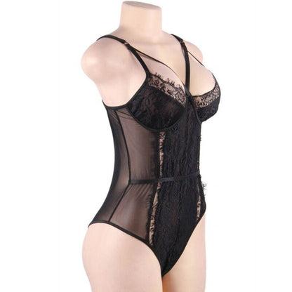 QUEEN LINGERIE - ORSACCHIOTTO IN PIZZO NERO S/M