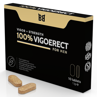 BLACK BULL - 100% VIGOERECT VIGORE + FORZA PER UOMINI 10 COMPRESSE