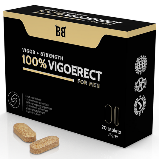 BLACK BULL - 100% VIGOERECT VIGORE + FORZA PER UOMINI 20 COMPRESSE