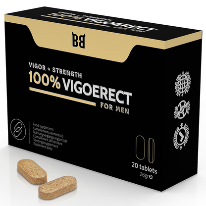 BLACK BULL - 100% VIGOERECT VIGORE + FORZA PER UOMINI 20 COMPRESSE