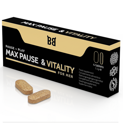 BLACK BULL - MAX PAUSE & VITALITY RETARDANT PER UOMINI 4 CAPSULE