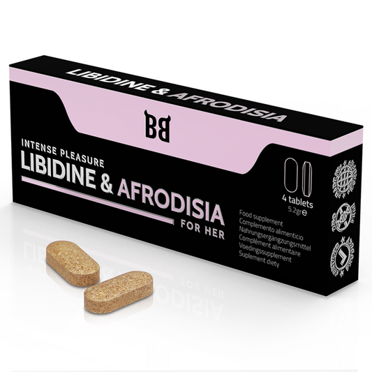 BLACK BULL - LIBIDINE E AFRODISIA PIACERE INTENSO PER LEI 4 COMPRESSE