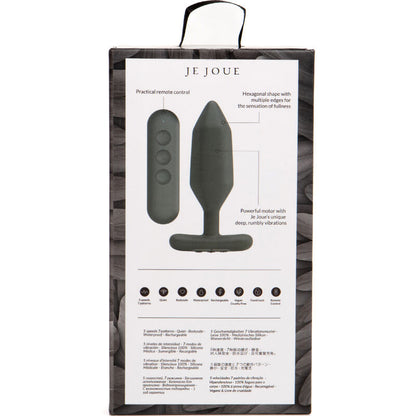 JE JOUE - VIBRATORE PLUG ANALE ONYX NERO