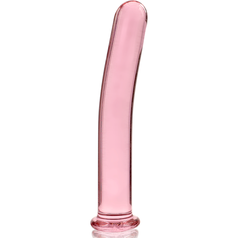 NEBULA SERIES BY IBIZA - MODELLO 8 DILDO IN VETRO BOROSILICATO TRASPARENTE 14.5 CM -O- 2 CM