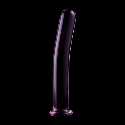 NEBULA SERIES BY IBIZA - MODELLO 8 DILDO IN VETRO BOROSILICATO TRASPARENTE 14.5 CM -O- 2 CM