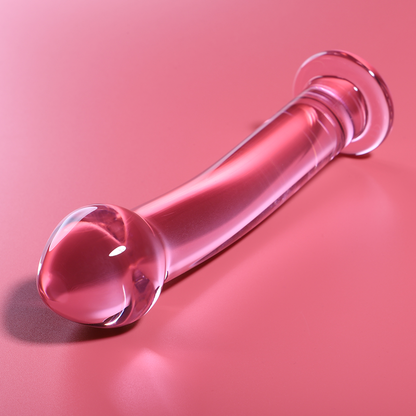 NEBULA SERIES BY IBIZA - MODELLO 11 DILDO IN VETRO BOROSILICATO TRASPARENTE 16 CM -O- 3 CM