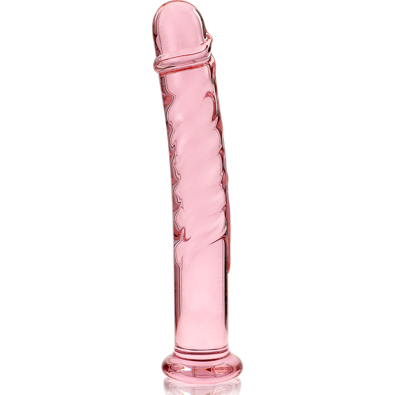 NEBULA SERIES BY IBIZA - MODELLO 16 DILDO IN VETRO BOROSILICATO TRASPARENTE 18.5 CM -O- 3 CM