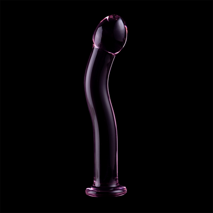 NEBULA SERIES BY IBIZA - MODELLO 18 DILDO IN VETRO BOROSILICATO TRASPARENTE 18.5 CM -O- 3.5 CM