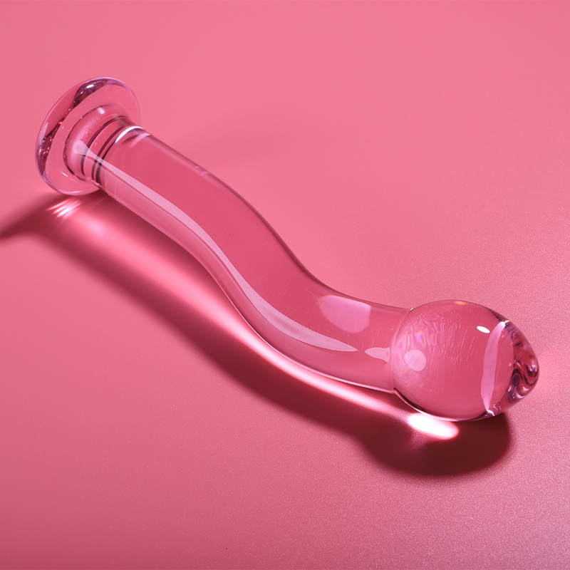 NEBULA SERIES BY IBIZA - MODELLO 18 DILDO IN VETRO BOROSILICATO TRASPARENTE 18.5 CM -O- 3.5 CM