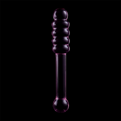 NEBULA SERIES BY IBIZA - MODELLO 20 DILDO IN VETRO BOROSILICATO TRASPARENTE 20.5 CM -O- 3 CM