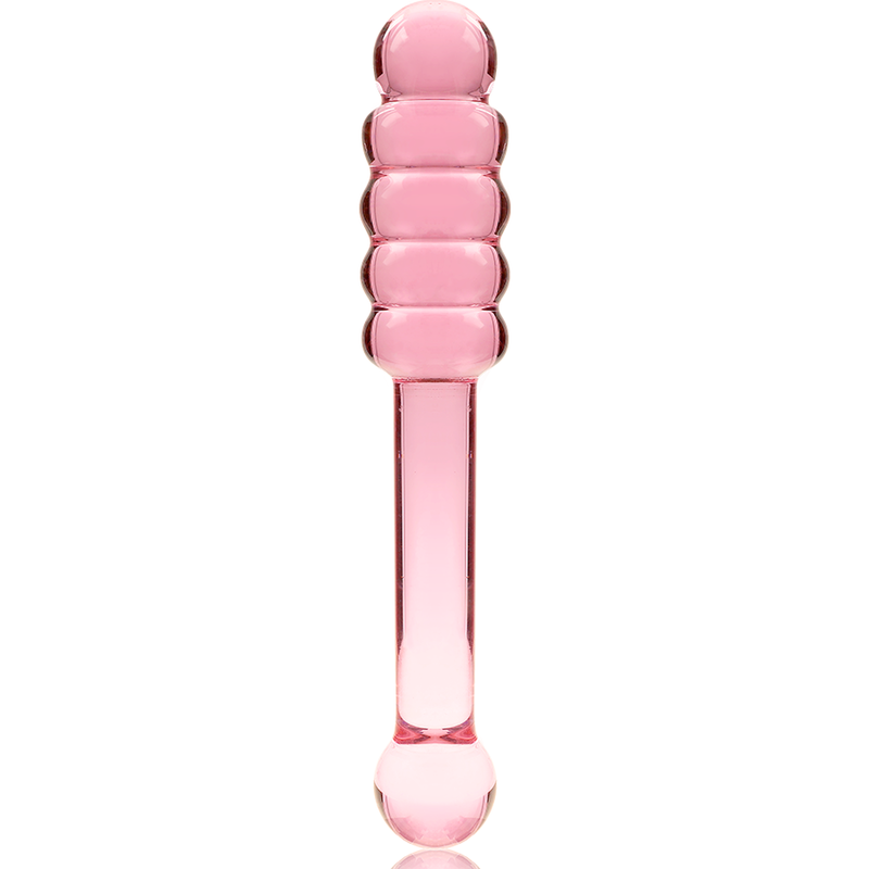 NEBULA SERIES BY IBIZA - MODELLO 20 DILDO IN VETRO BOROSILICATO TRASPARENTE 20.5 CM -O- 3 CM