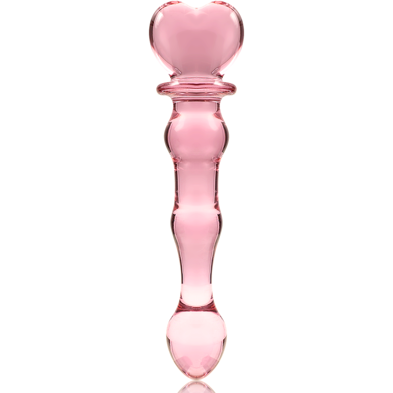 NEBULA SERIES BY IBIZA - MODELLO 21 DILDO IN VETRO BOROSILICATO TRASPARENTE 20.5 CM -O- 3.5 CM