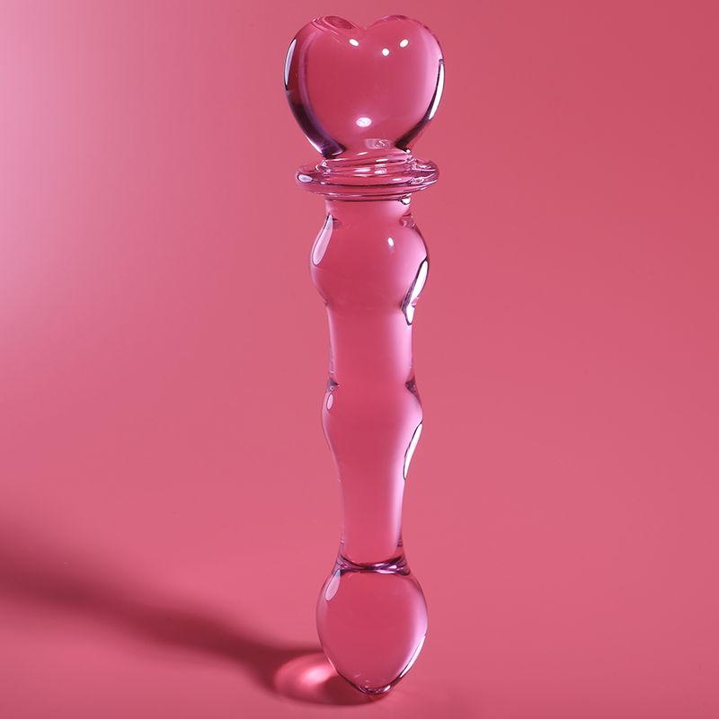 NEBULA SERIES BY IBIZA - MODELLO 21 DILDO IN VETRO BOROSILICATO TRASPARENTE 20.5 CM -O- 3.5 CM