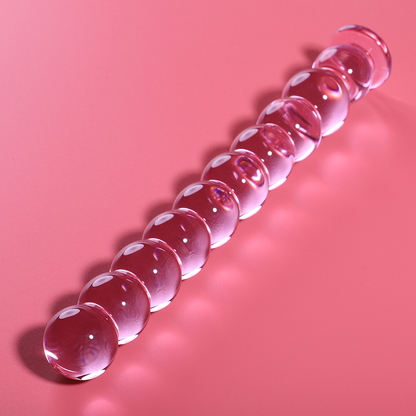 NEBULA SERIES BY IBIZA - MODELLO 22 DILDO IN VETRO BOROSILICATO TRASPARENTE 21.5 CM -O- 2.5 CM