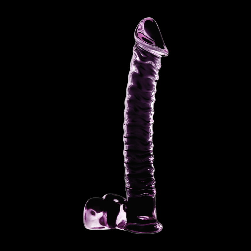 NEBULA SERIES BY IBIZA - MODELLO 23 DILDO IN VETRO BOROSILICATO TRASPARENTE 21.5 CM -O- 4 CM