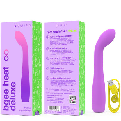 B SWISH - BGEE HEAT INFINITE DELUXE VIBRATORE RICARICABILE LAVANDA SILICONE