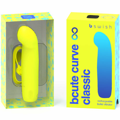 B SWISH - BCUTE CURVE INFINITE CLASSIC VIBRATORE IN SILICONE RICARICABILE GIALLO