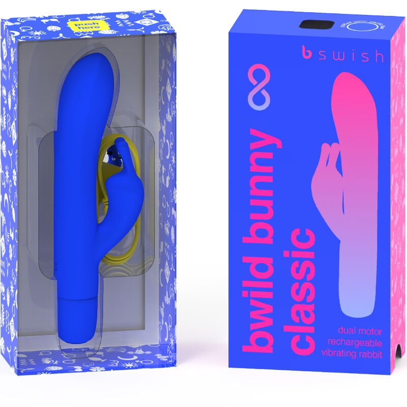 B SWISH - BWILD BUNNY INFINITE CLASSIC VIBRATORE RICARICABILE IN SILICONE BLU