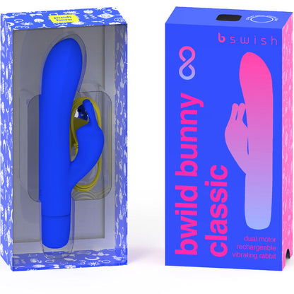 B SWISH - BWILD BUNNY INFINITE CLASSIC VIBRATORE RICARICABILE IN SILICONE BLU