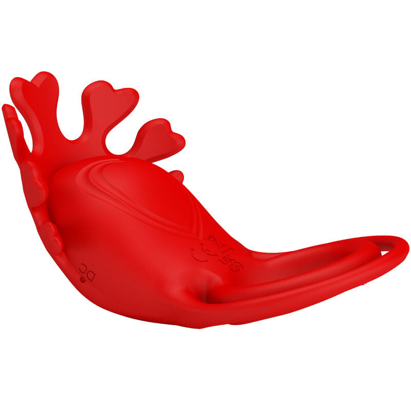 PRETTY LOVE - ANELLO VIBRATORE RUBEN 7 VIBRAZIONI IN SILICONE ROSSO