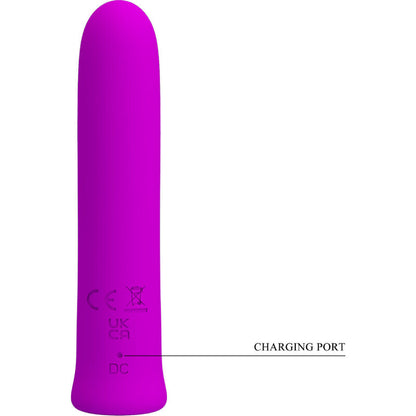 PRETTY LOVE - VIBRATORE CURTIS MINI SUPER POWER 12 VIBRAZIONI IN SILICONE VIOLETTO