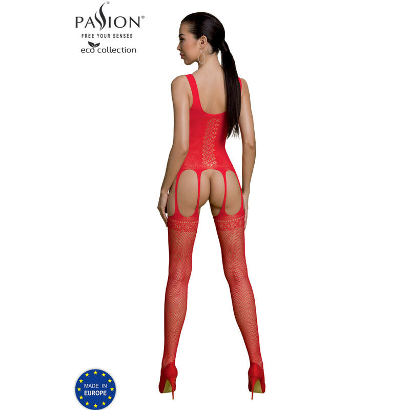 PASSION - COLLEZIONE ECO BODYSTOCKING ECO BS007 NERO