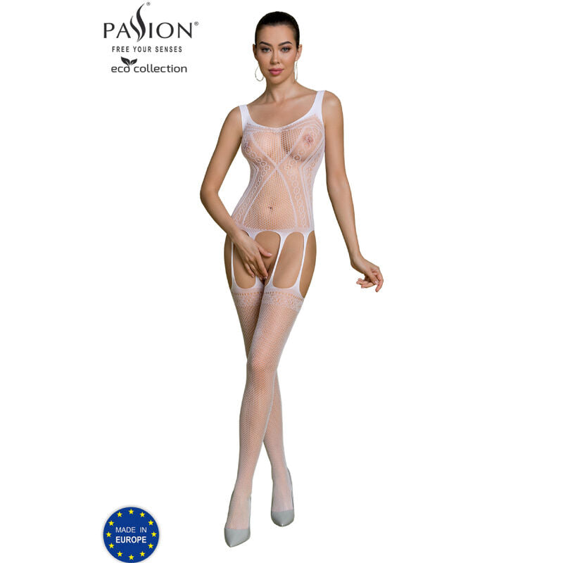 PASSION - COLLEZIONE ECO BODYSTOCKING ECO BS007 NERO