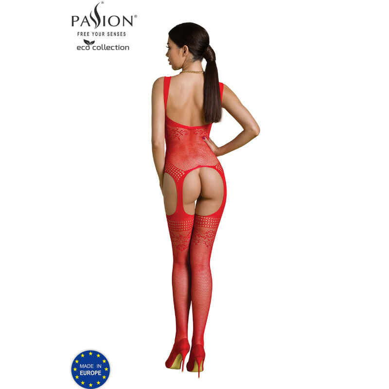 PASSION - COLLEZIONE ECO BODYSTOCKING ECO BS008 NERO