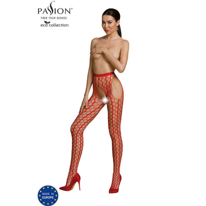 PASSION - COLLEZIONE ECO BODYSTOCKING ECO S007 NERO