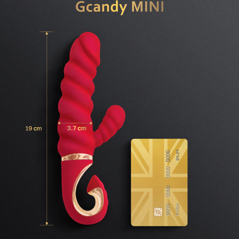 G-VIBE - GCANDY MINI VIBRATORE IN SILICONE ROSSO