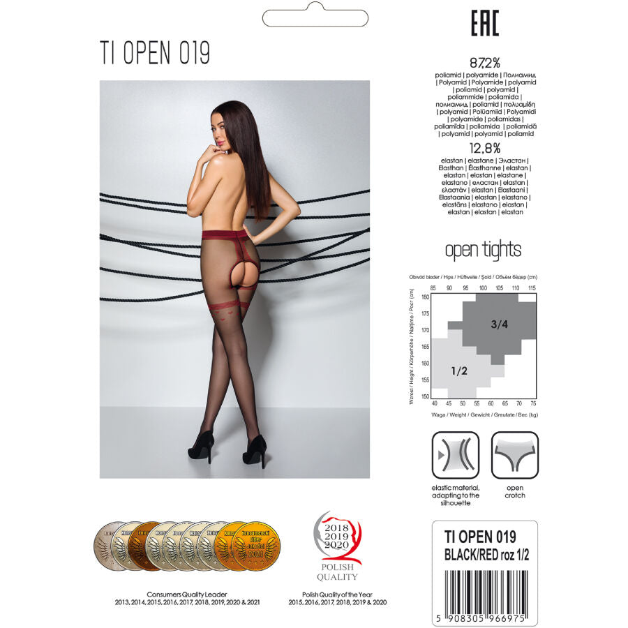 PASSION - TIOPEN 019 COLLANT NERO 1/2 20 DEN