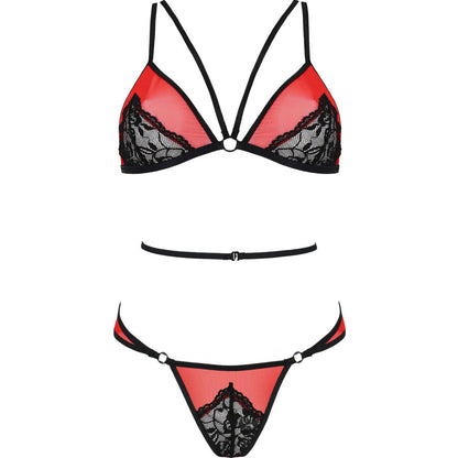 PASSION - SET PEONIA LINEA EROTICA ROSSO S/M