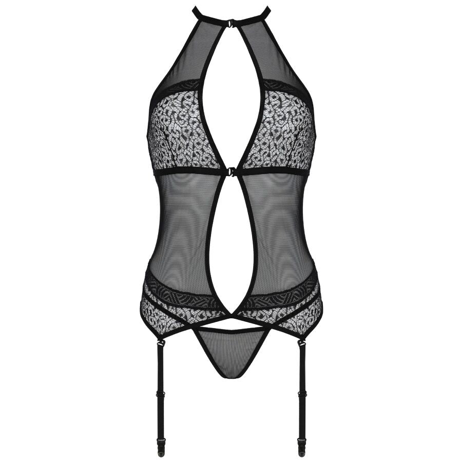 PASSION - CORSETTO SATARA LINEA EROTICA NERO S/M