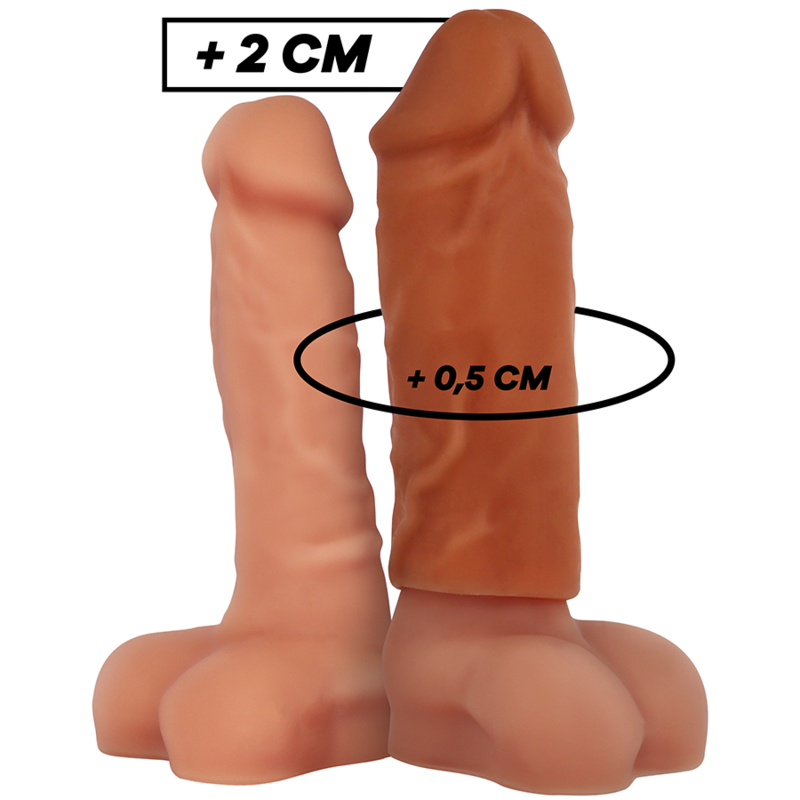 VIRILXL - ESTENSIONE DEL PENE IN SILICONE LIQUIDO V3 MARRONE