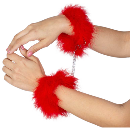 GIOCO SEGRETO - MANETTE MARABOU ROSSO