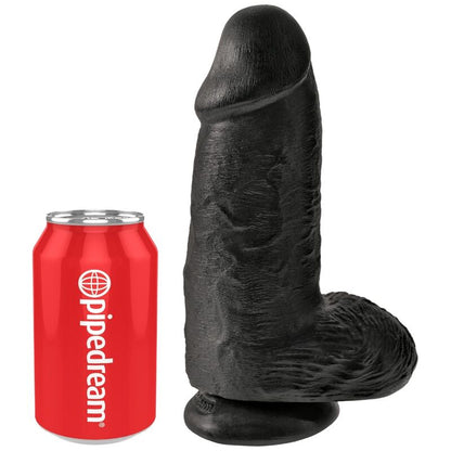 KING COCK - PENE REALISTICO PASSODATO 23 CM NERO