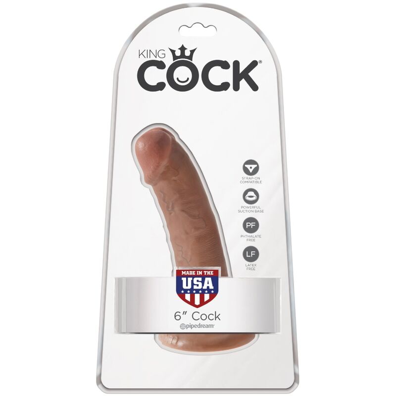 KING COCK - PENE REALISTICO 15 CM CARAMEL