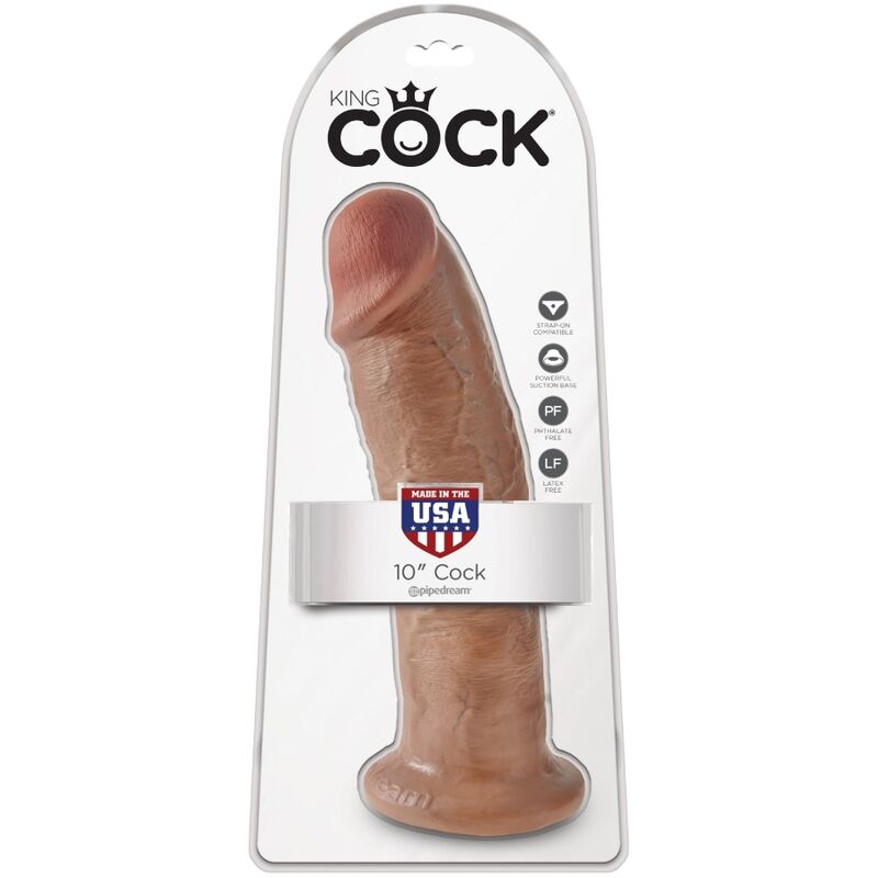 KING COCK - PENE REALISTICO 24 CM CARAMEL