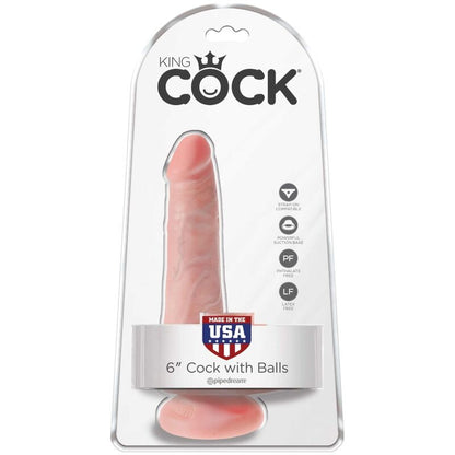 KING COCK - PENE REALISTICO CON SFERE 13.5 CM LEGGERO