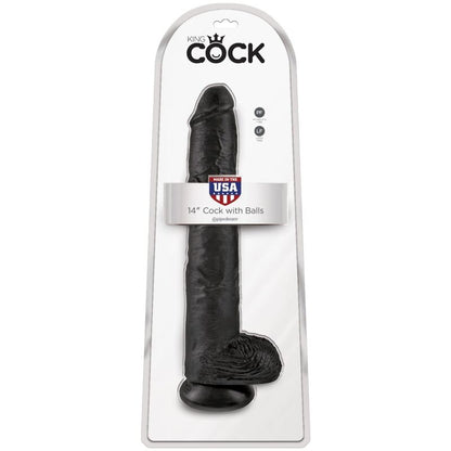 KING COCK - PENE REALISTICO CON SFERE 30.5 CM NERO