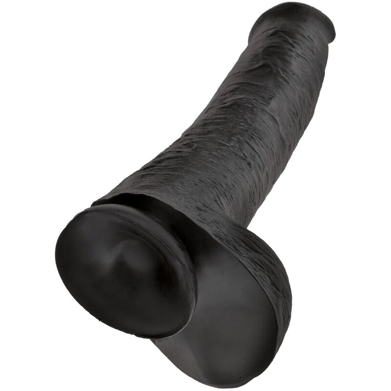 KING COCK - PENE REALISTICO CON SFERE 34.2 CM NERO